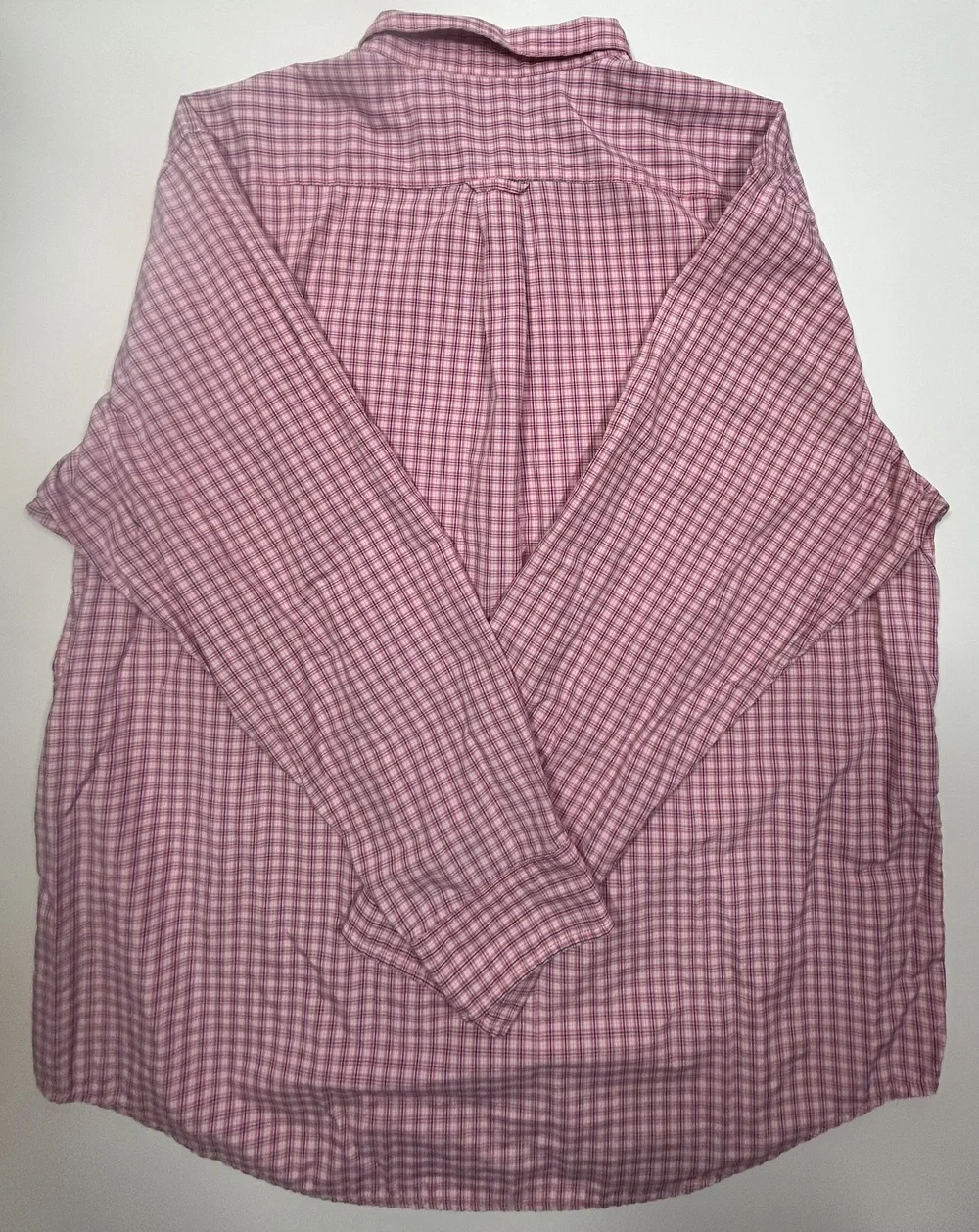 Izod XXL Button Down Pink Plaid Long Sleeve Shirt